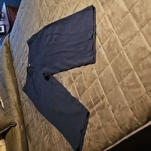 J.Jill Navy Blue Gauze Pants